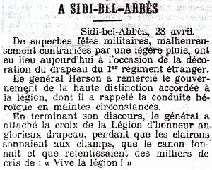 Sidi-bel-abbes- Cavalcade depart Legion au Tonkin -22